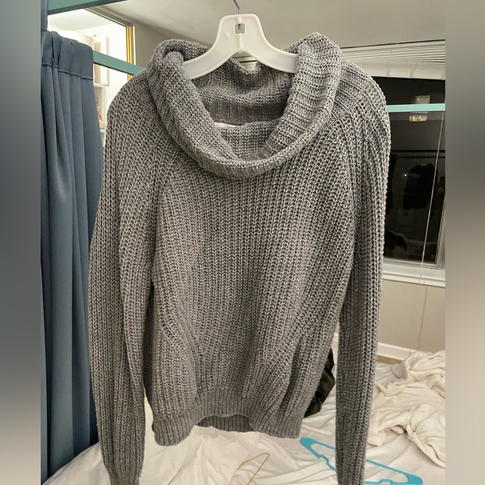 Grey BP cowl neck sweater